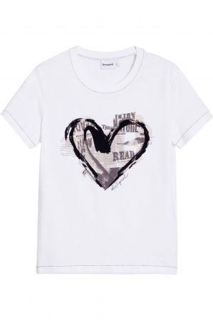 Tricou Desigual Letter Core - 25WWTK04-1000 [3]