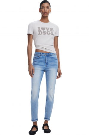 Tricou Desigual Love DSGL - 25SWTK10-2001 [5]