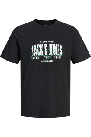 BĂRBAŢI - Tricou JACK &JONES Aero Crew Neck - 12298488-Black