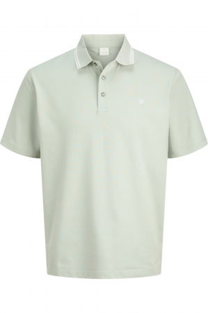REDUCERI - Tricou JACK &JONES Alex Polo SS25 - 12286338-Aqua Gray