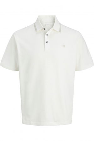 REDUCERI - Tricou JACK &JONES Alex Polo SS25 - 12286338-Cloud Dancer
