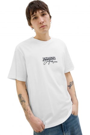 Tricou JACK &JONES Almeria Branding - 12276784-Bright White [2]