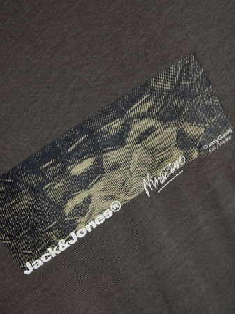 Tricou JACK &JONES Alpha Print - 12268180-Pavement [1]