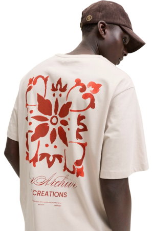 Tricou JACK &JONES Art Print SS - 12288095-Moonbeam [2]