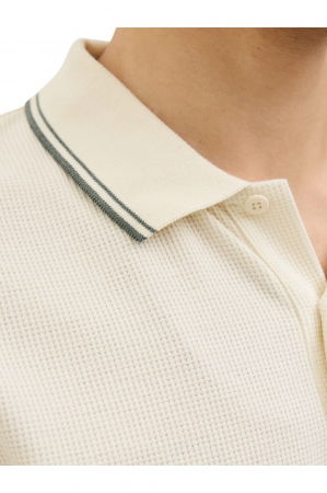 Tricou JACK &JONES Austin Polo SS - 12268130-Antique White [2]