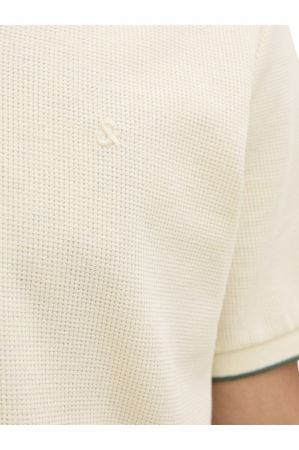 Tricou JACK &JONES Austin Polo SS - 12268130-Antique White [3]
