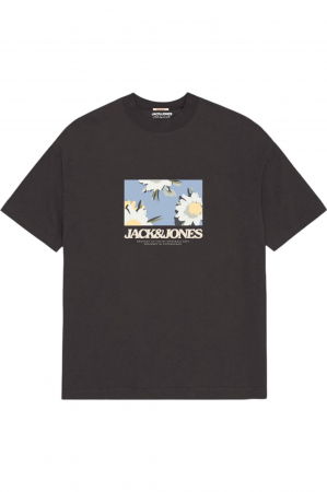 BĂRBAŢI - Tricou JACK &JONES Avira AOP Crew - 12281811-Black