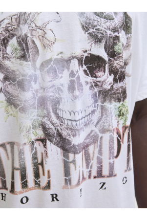 Tricou JACK &JONES Band - 12293434-Bright White [3]