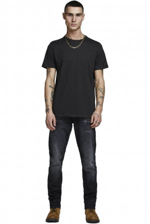 Tricou JACK &JONES Basic 2-Pack - 12133913-Black [4]