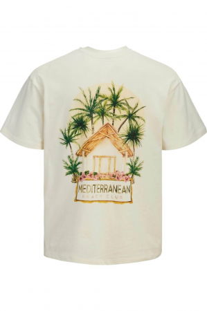 Tricou JACK &JONES Beach Club SS25 - 12293620-Egret [1]
