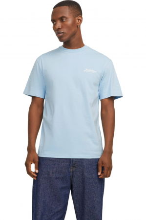 Tricou JACK &JONES Beau Frontprint - 12275012-Chambray Blue [1]