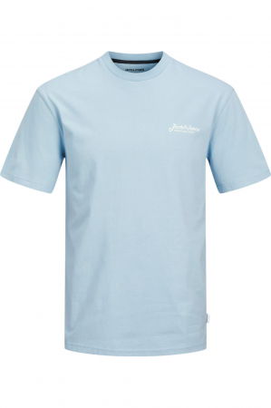 REDUCERI - Tricou JACK &JONES Beau Frontprint - 12275012-Chambray Blue
