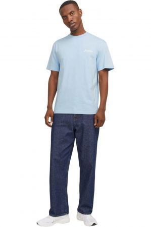 Tricou JACK &JONES Beau Frontprint - 12275012-Chambray Blue [3]