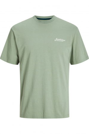 ÎMBRĂCĂMINTE - Tricou JACK &JONES Beau Frontprint - 12275012-Iceberg Green