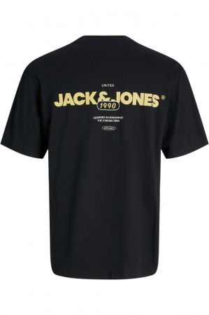 Tricou JACK &JONES Bradley Graphic O-Neck - 12268268-Black [1]
