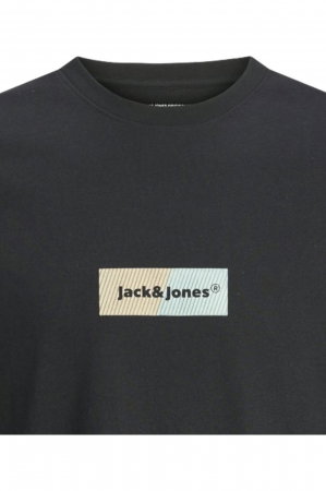 Tricou JACK &JONES Bronx Rectangle - 12262563-Black [1]
