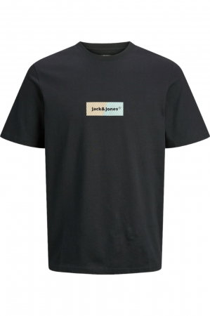 Tricou JACK &JONES Bronx Rectangle - 12262563-Black [0]