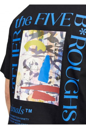 Tricou JACK &JONES Brooklyn Graphic Back - 12262503-Black [4]