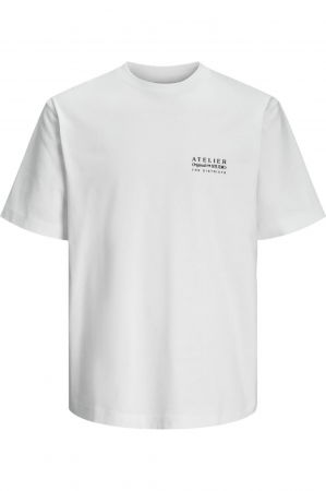 Tricou JACK &JONES Brooklyn Graphic Back - 12262503-Bright White [7]