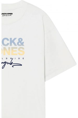 Tricou JACK &JONES Canggu - 12281809-Bright White [2]