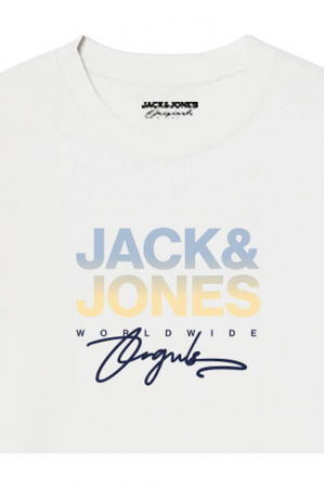 Tricou JACK &JONES Canggu - 12281809-Bright White [1]