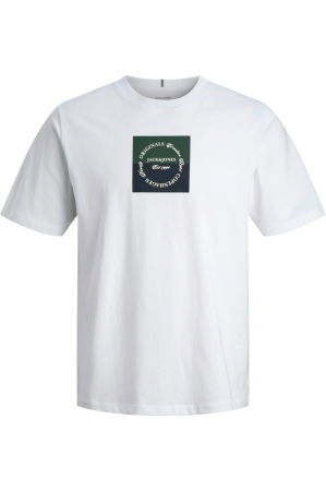 BĂRBAŢI - Tricou JACK &JONES Catskills Square Branding - 12290856-Bright White