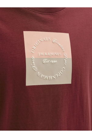 Tricou JACK &JONES Catskills Square Branding - 12290856-Cabernet [2]