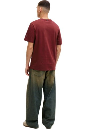 Tricou JACK &JONES Catskills Square Branding - 12290856-Cabernet [1]