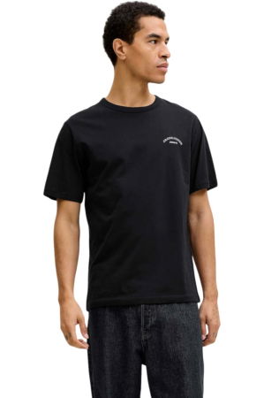 ÎMBRĂCĂMINTE - Tricou JACK &JONES College Logo Crew Neck - 12288105-Black