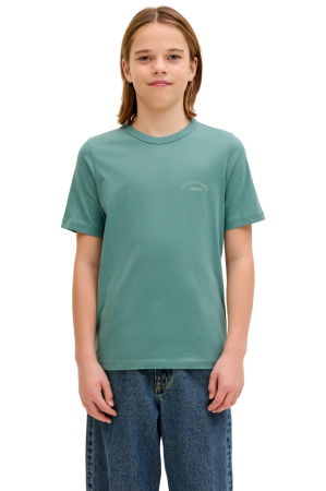 COPII - Tricou JACK &JONES College Logo Crew Neck JNR - 12289949-Mineral Blue