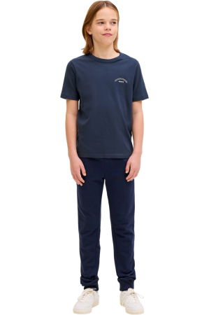 Tricou JACK &JONES College Logo Crew Neck JNR - 12289949-Navy Blazer [4]