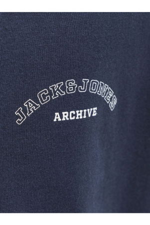 Tricou JACK &JONES College Logo Crew Neck JNR - 12289949-Navy Blazer [3]