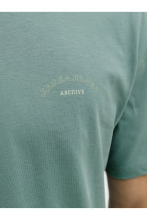 Tricou JACK &JONES College Logo PLS - 12295976-Mineral Blue [3]