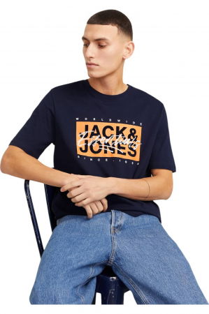 Tricou JACK &JONES Colton - 12268439-Sky Captain [2]