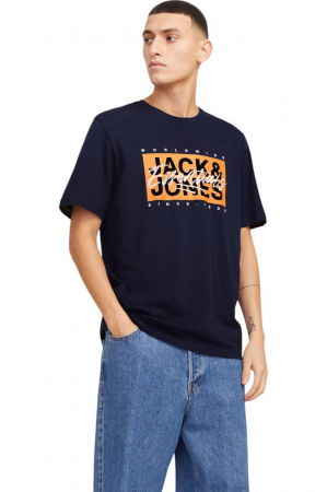 BĂRBAŢI - Tricou JACK &JONES Colton - 12268439-Sky Captain