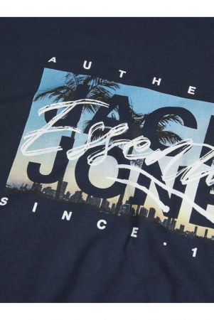 Tricou JACK &JONES Colton Photoprint - 12268438-Sky Captain [1]