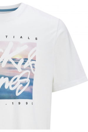 Tricou JACK &JONES Colton Photoprint - 12268438-White [2]