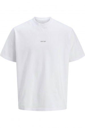REDUCERI - Tricou JACK &JONES Concrete Big Back Print - 12274376-Bright White