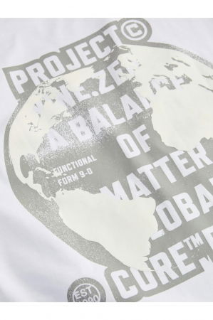 Tricou JACK &JONES Concrete Big Back Print - 12274376-Bright White [2]