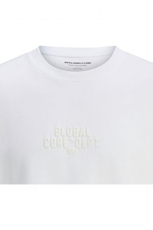Tricou JACK &JONES Concrete Tonal - 12273294-Bright White [1]
