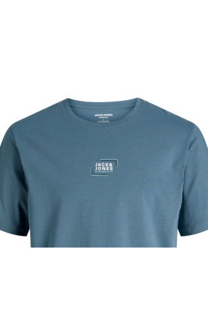 Tricou JACK &JONES Corp Graphic O-Neck JNR - 12297506-Blue Mirage [1]