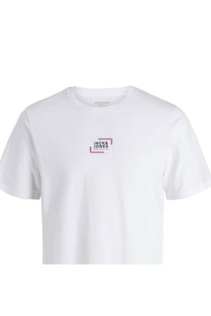 Tricou JACK &JONES Corp Graphic O-Neck JNR - 12297506-White [1]
