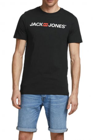 Tricou JACK &JONES Corp Logo - 12137126-Black SLIM FIT [2]