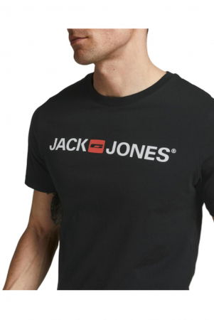 Tricou JACK &JONES Corp Logo - 12137126-Black SLIM FIT [4]