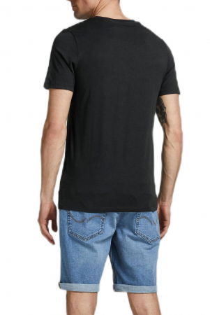 Tricou JACK &JONES Corp Logo - 12137126-Black SLIM FIT [1]