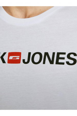 Tricou JACK &JONES Corp Logo - 12137126-White SLIM FIT [4]