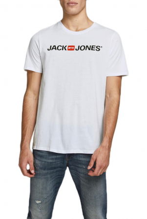 Tricou JACK &JONES Corp Logo - 12137126-White SLIM FIT [2]