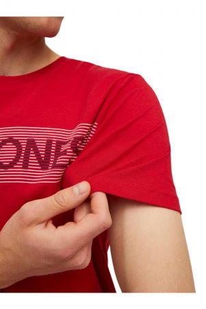 Tricou JACK &JONES Corp Logo - 12151955-True Red Play-3 [2]