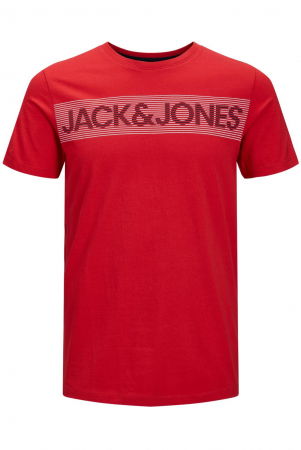 Tricou JACK &JONES Corp Logo - 12151955-True Red Play-3 [0]