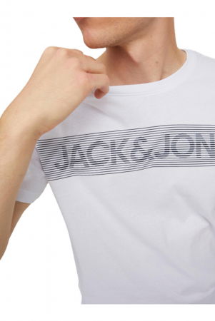 Tricou JACK &JONES Corp Logo - 12151955-White Play-3 [3]